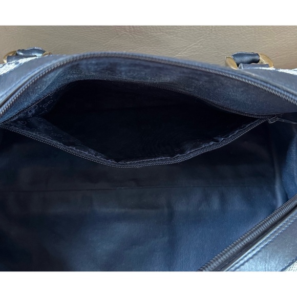 Certified Authentic Vintage Gucci Boston Web Canvas Leather Crossbody Bag, COA - Picture 11 of 16